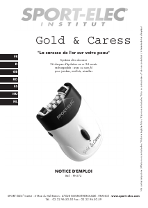 Mode d’emploi Sport-Elec PN172 Gold and Caress Epilateur