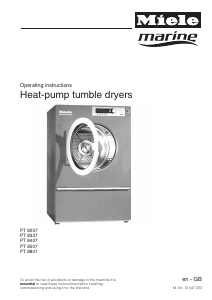 Manual Miele PT 8337 Dryer