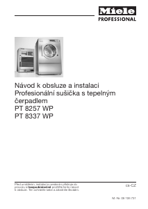 Manuál Miele PT 8337 WP Sušák