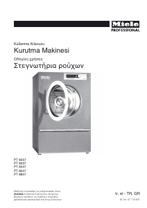 Εγχειρίδιο Miele PT 8407 Στεγνωτήριο