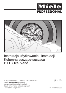 Instrukcja Miele PTT 7189 Vario Suszarka