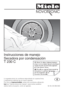 Manual de uso Miele T 230 C Secadora