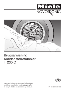 Brugsanvisning Miele T 230 C Tørretumbler