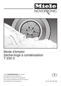 Mode d’emploi Miele T 230 C Sèche-linge