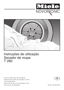 Manual Miele T 260 Máquina de secar roupa