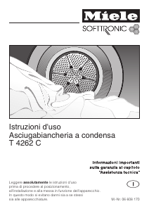 Manuale Miele T 4262 C Asciugatrice