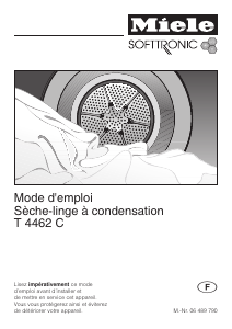 Mode d’emploi Miele T 4462 C Sèche-linge