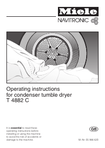 Manual Miele T 4882 C Dryer