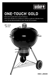 Manual de uso Weber One-Touch Gold 67cm Barbacoa