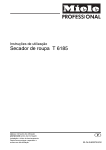 Manual Miele T 6185 Máquina de secar roupa