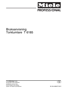 Bruksanvisning Miele T 6185 Torktumlare