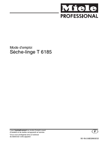 Mode d’emploi Miele T 6185 G Sèche-linge