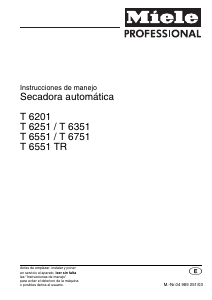 Manual de uso Miele T 6551 TR Secadora