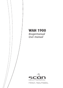 Manual Scandomestic WAH 1900 Washing Machine