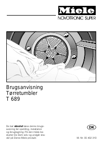 Brugsanvisning Miele T 689 Tørretumbler