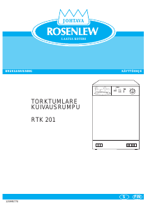 Käyttöohje Rosenlew RTK201 Kuivausrumpu