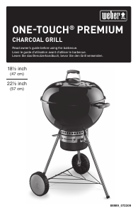 Manual Weber One-Touch Premium 47x57cm Barbecue