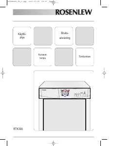 Käyttöohje Rosenlew RTK300 Kuivausrumpu