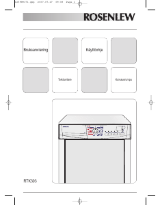 Käyttöohje Rosenlew RTK303 Kuivausrumpu