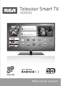 Manual de uso RCA 55AN3D Televisor de LED