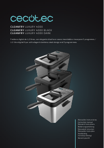 Manual Cecotec Cleanfry Luxury 4000 Black Deep Fryer