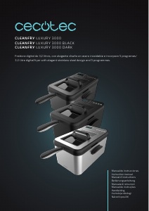 Manual Cecotec Cleanfry Luxury 3000 Black Fritadeira