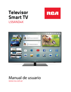 Manual de uso RCA L55AND4K Televisor de LED