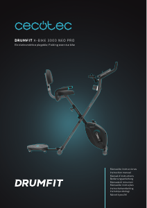 Instrukcja Cecotec DrumFit X-Bike 3000 Neo Pro Rower treningowy