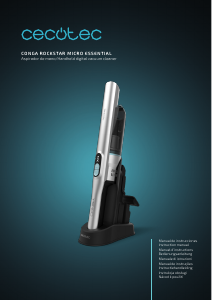 Manual Cecotec Conga Rockstar Micro Essential Handheld Vacuum