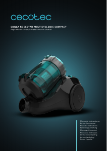 Manual Cecotec Conga Rockstar Multicyclonic Vacuum Cleaner