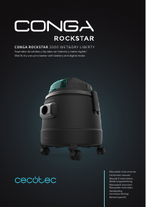 Manual Cecotec Conga Rockstar 2000 Wet&Dry Liberty Vacuum Cleaner