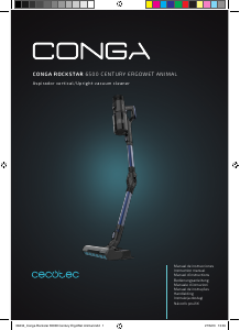 Manual Cecotec Conga Rockstar 6500 Century ErgoWet Animal Vacuum Cleaner