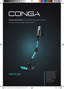Manual Cecotec Conga Rockstar 7500 Astral ErgoWet Animal Vacuum Cleaner