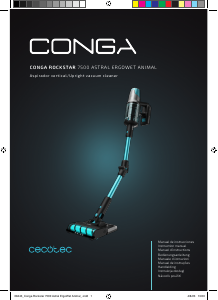 Mode d’emploi Cecotec Conga Rockstar 7500 Astral ErgoWet Animal Aspirateur