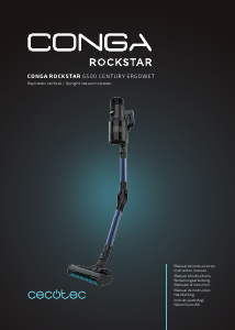 Manuale Cecotec Conga Rockstar 6500 Century ErgoWet Aspirapolvere