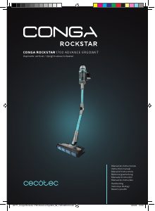 Mode d’emploi Cecotec Conga Rockstar 1700 Advance ErgoWet Aspirateur