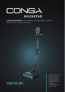 Manual de uso Cecotec Conga Rockstar 9500 Connected Ergowet 3000 IA Aspirador