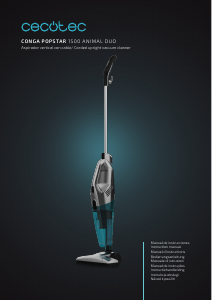 Manual Cecotec Conga Popstar 1500 Animal DuoStick Easy Vacuum Cleaner