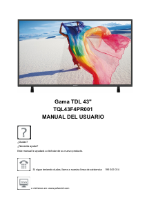 Manual de uso Polaroid TQL43F4PR001 Televisor de LED