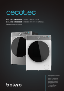 Manual Cecotec Bolero DressCode 10800 Inverter Steel A Washing Machine