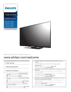 Manual Philips 43PFL4901 LED Television