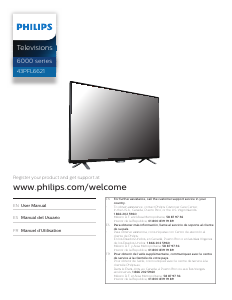 Kullanım kılavuzu Philips 43PFL6621 LED televizyon