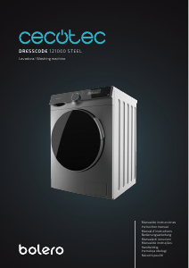 Manual Cecotec Bolero DressCode 121000 Steel Máquina de lavar roupa