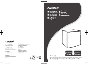 Instrukcja Comfee RCD76DK1 Lodówka