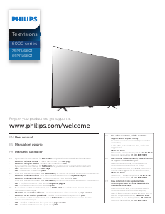 Manual Philips 65PFL6601 LED Television