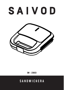 Manual Saivod Y-8001 Grelhador de contacto
