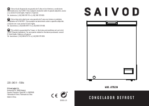 Manual de uso Saivod AT 7523N Congelador