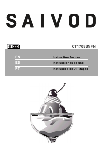 Manual de uso Saivod CT1708SNFN Frigorífico combinado