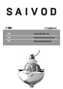 Manual de uso Saivod CT186NFI-N Frigorífico combinado