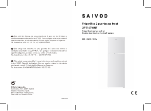 Manual de uso Saivod 2PT 167WNF Frigorífico combinado